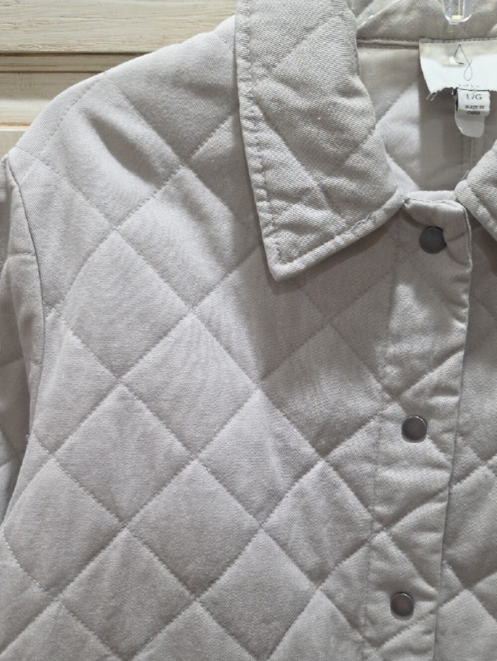 Joie Diamond Quilted Cotton Equestrian Utility Boxy Jacket - Picture 3 of 8
